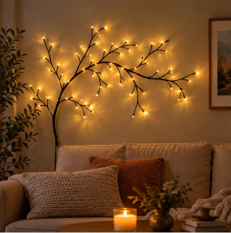 Ledsen™ VineDecor - Elegant og Fleksibel Pil Vine LED Lys Vægdekoration