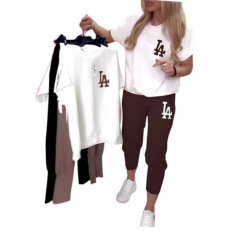 Icone™ ComfyOutfit: Afslappet Blød Åndbar Daglig Komfort Stilfuldt Outfit Sæt