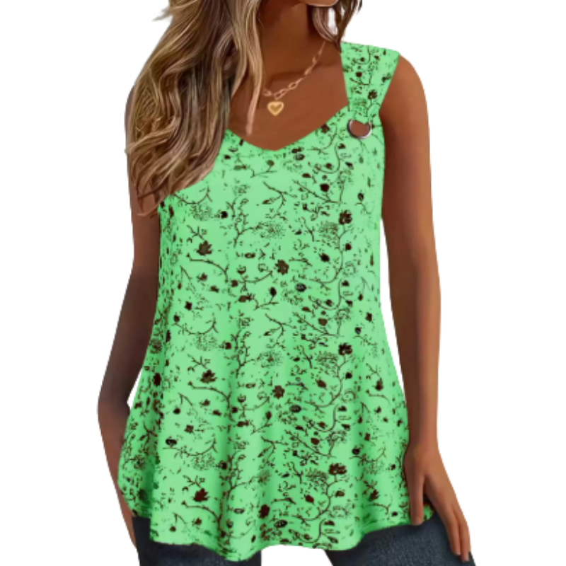 Icone™ SummerTop - Sommer Afslappet Blomsteragtig Ærmeløs Top