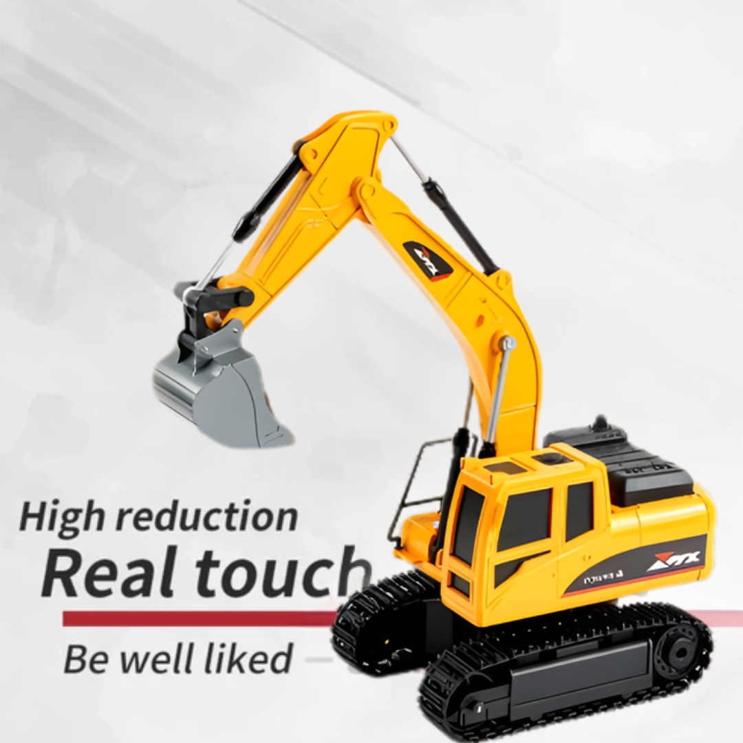Kletshuts™ ExcavatorToy: Fjernbetjening Børn Gravemaskine Legetøj