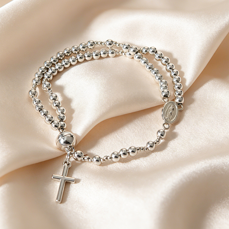 Jewelance™ RosaryBracelet 1+1 GRATIS: Magnetisk Lukning Klassisk Rosenkransarmbånd