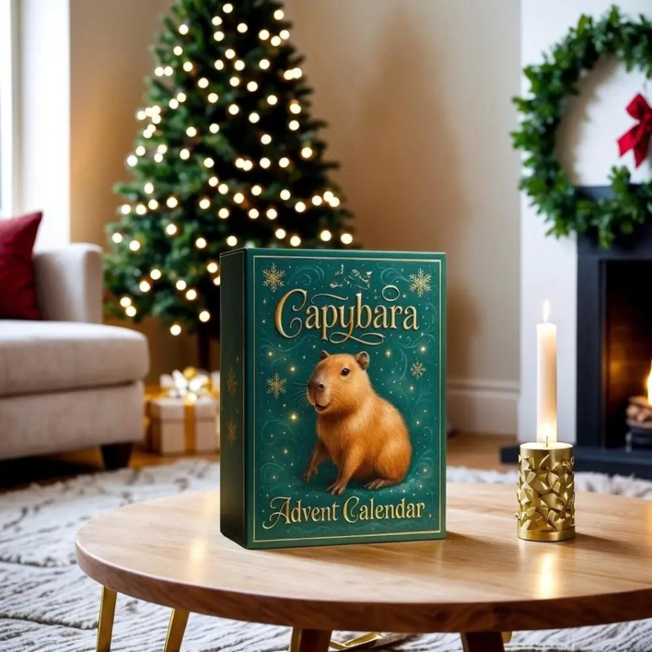 Kletshuts™ CapybaraAdvent: Sødt Og Sjovt Feriegave Capybara Julekalender
