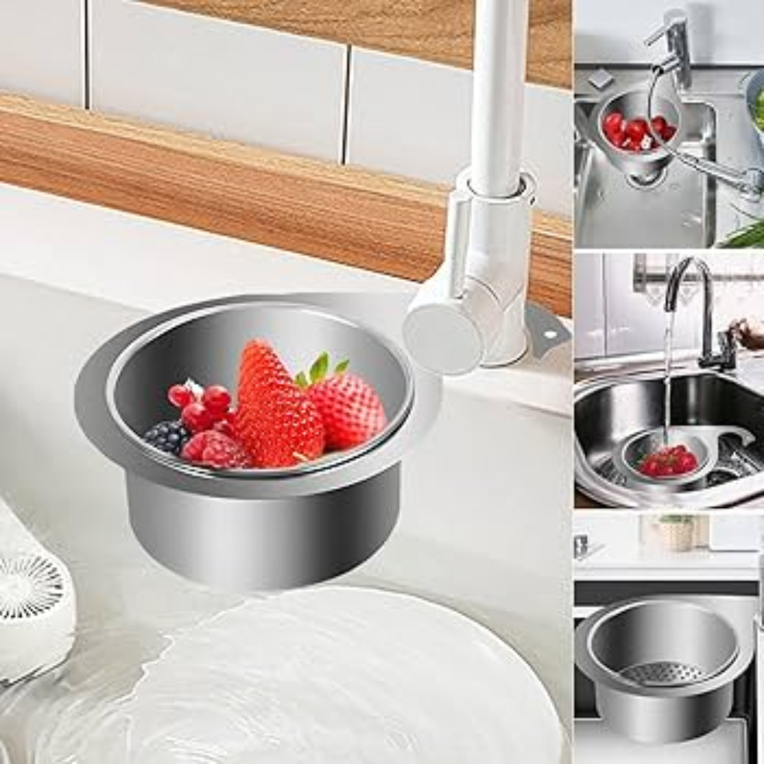 Globetrek° SinkStrainer 1+1 GRATIS: Rustfri Filter Svanen Stil Vask Sigte