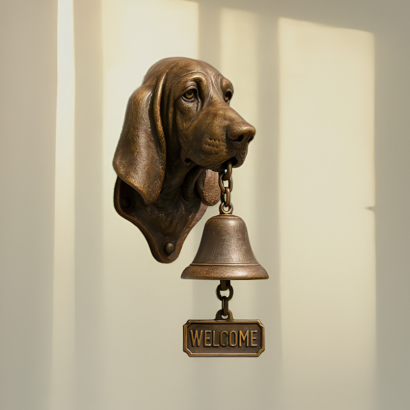 DogDoorbell – Charmerende Rustik Og Vintage Stil Dekor Velkommen Hjem Hundeklokke