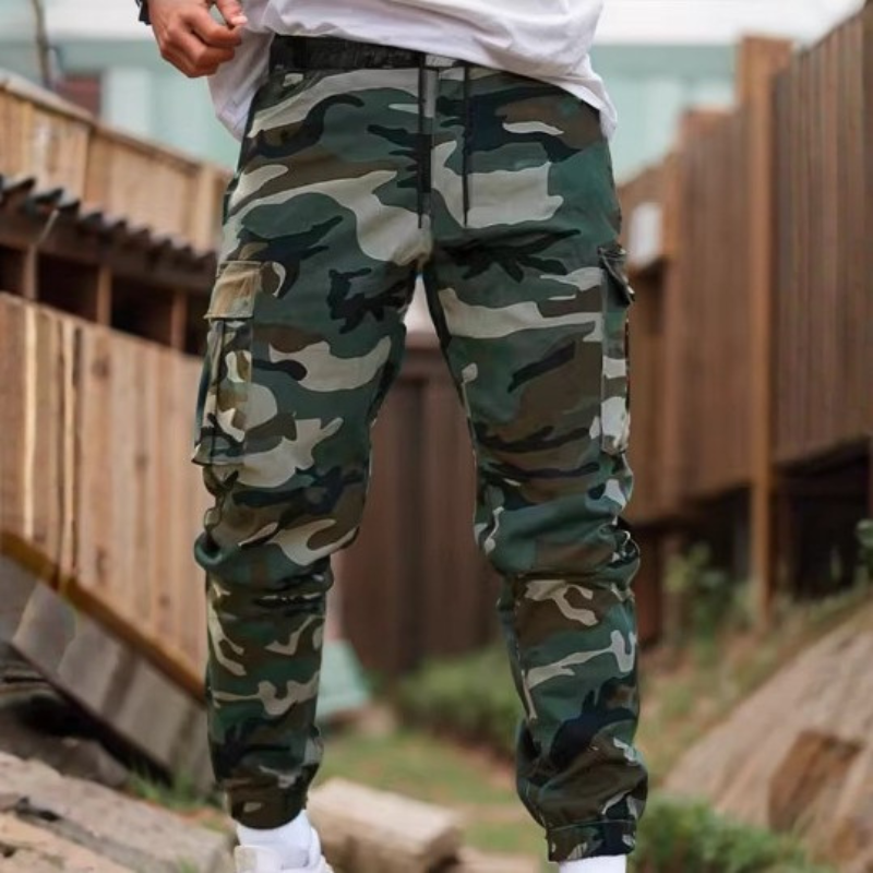 Icone™ CamouflagePants: Stilfulde Afslappet Multi-Lomme Camouflagebukser