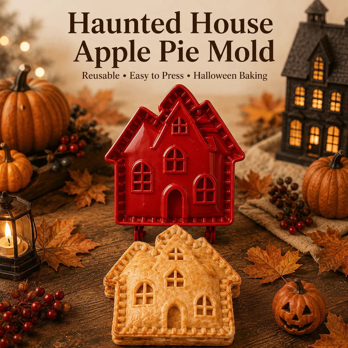Globetrek° HalloweenMold 2+2 GRATIS - Halloween Mini Hånd Pie Form Sæt