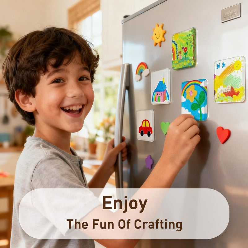 Kletshuts™ MagniCraft 5+5 GRATIS: Nem DIY Håndværk Foto Køleskabsmagneter Til Børn Og Voksne