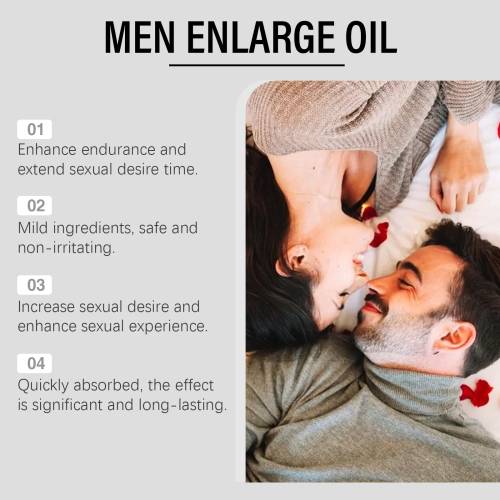 Sort peber massageolie til mænd