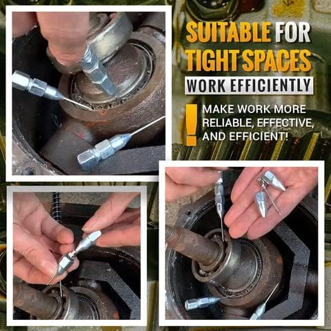 GreaseNeedle™ 1+1 GRATIS - Præcisions Heavy-Duty Smørefedt Sprøjte Adapter