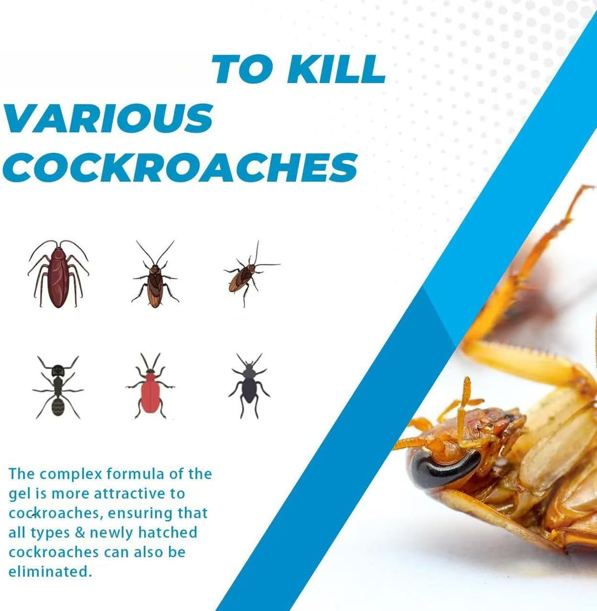CockroachBait 1+1 GRATIS - Kraftfuld Kakerlakdræber Lokkemad Gel