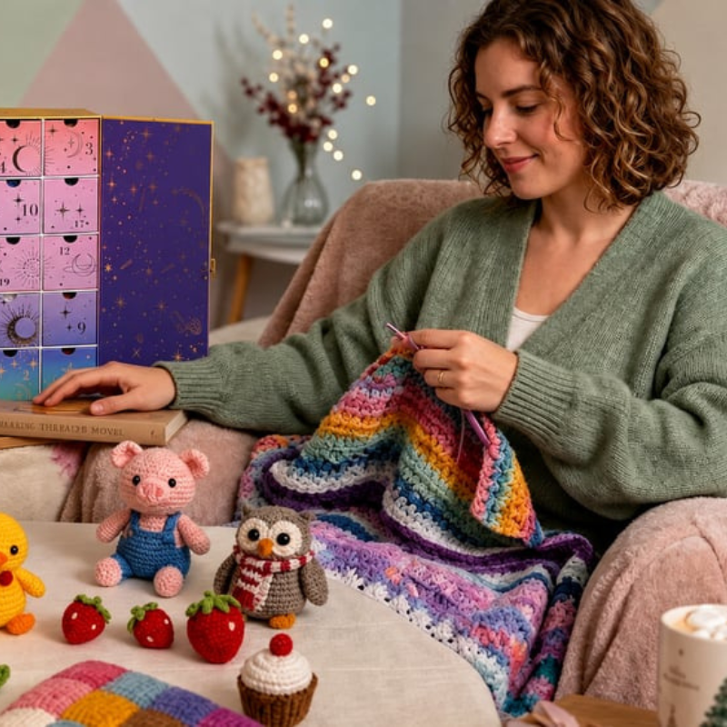 CrochetCalendar: Hækling Adventskalender 24 Dage Med Kreative Juleoverraskelser