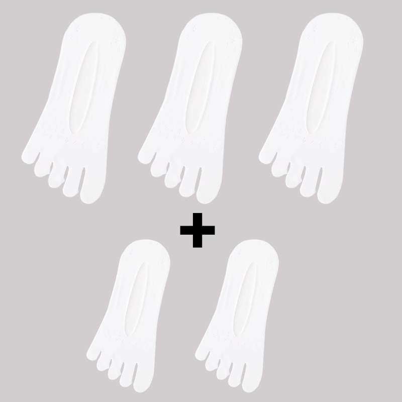 Happy™ FootSocks 2+3 GRATIS - Sømløse Åndbare Tåseparator Fodstrømper