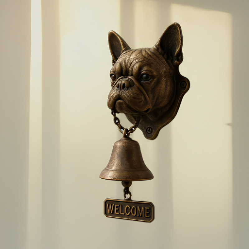 DogDoorbell – Charmerende Rustik Og Vintage Stil Dekor Velkommen Hjem Hundeklokke