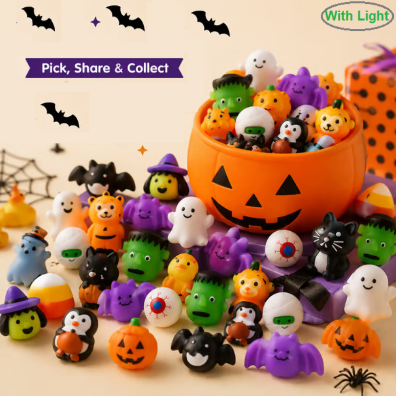 Kletshuts™ HalloweenSquishy: Halloween Kneb Eller Behandle Squishy Spand Legetøj
