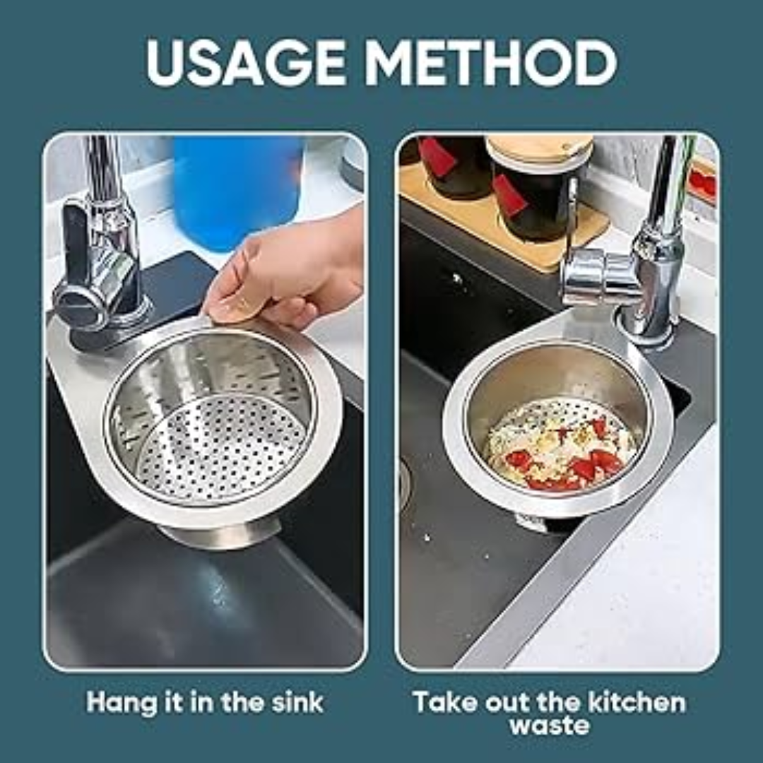 Globetrek° SinkStrainer 1+1 GRATIS: Rustfri Filter Svanen Stil Vask Sigte