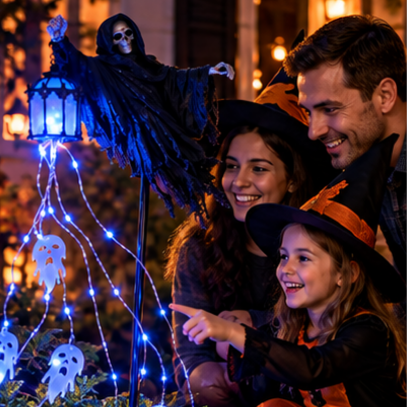 Ledsen™ SoulHarvester: Spooky Soul Harvester Halloween Have Dekoration