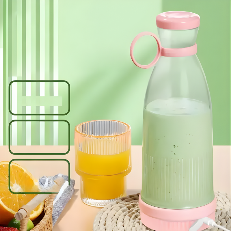 Globetrek° PortableBlender: Genopladelig Mini Elektrisk Smoothie Og Juice Maskine Bærbar Blender