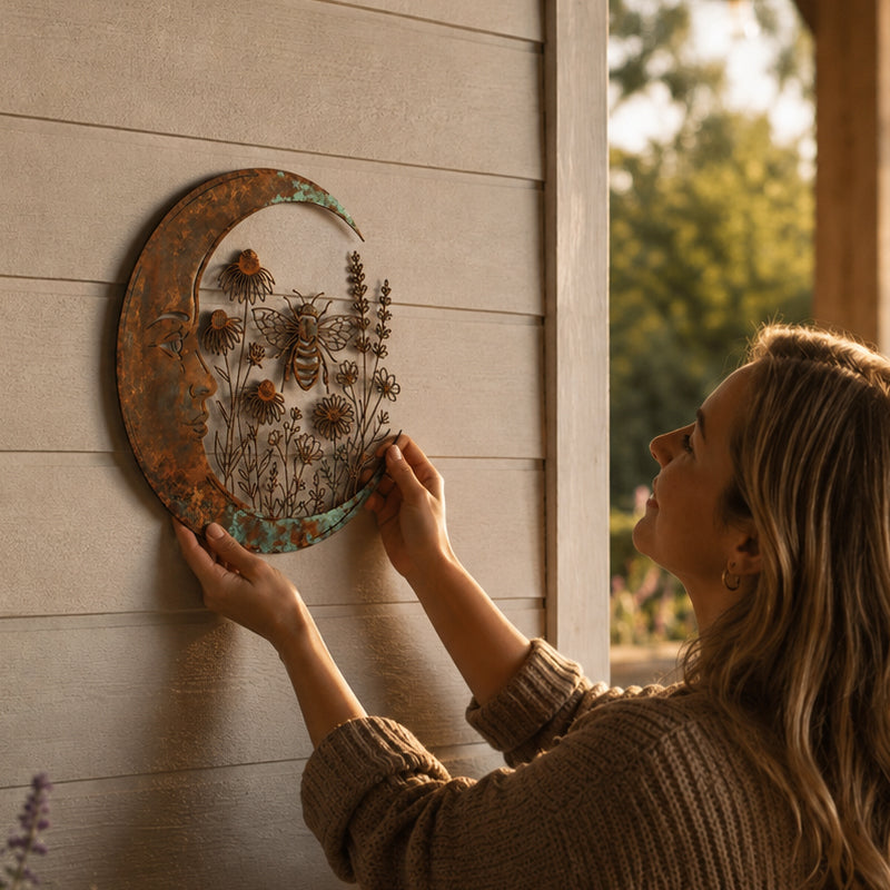 MoonArt - Fortryllet Månehave Vægkunst Naturinspireret Dekor