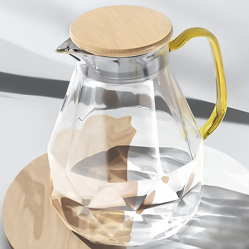 Globetrek° GlassPitcher - Elegant Glas Diamantmønster Kande