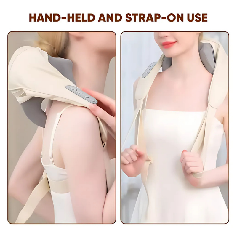 NeckMassager: Beroligende Hede Afslappende Nakke Og Skuldermassageapparat