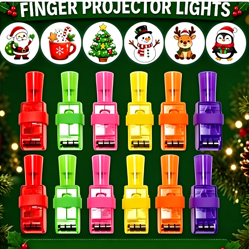 Kletshuts™ FingerLights - Sjove Ferietemaer Fingerprojektor Lys
