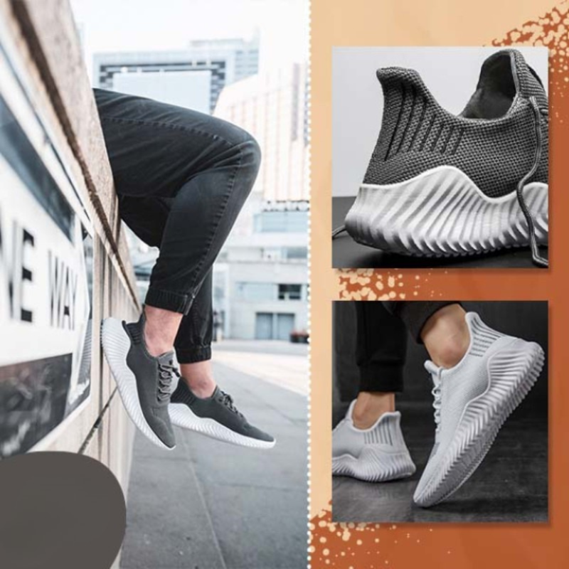 Happy™ FlexSneakers: Letvægts Flex Åndbare Komfortable Hverdagsbrug Slid Sneakers