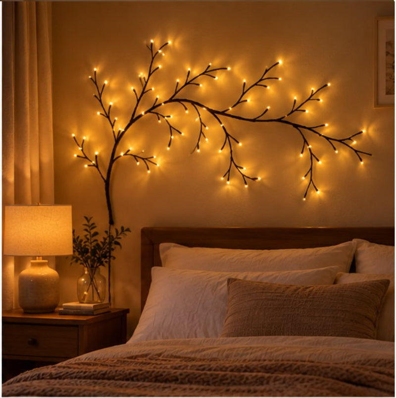 Ledsen™ VineDecor - Elegant og Fleksibel Pil Vine LED Lys Vægdekoration