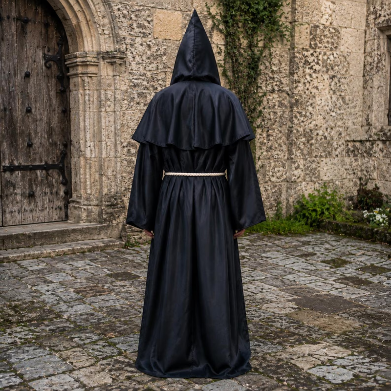 Icone™ MonkCostume - Halloween Middelalder Munk Præst Kappe Kostume