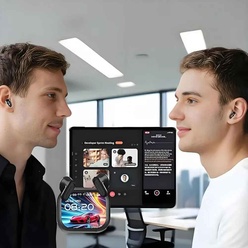 ProEarbuds™ – Kompakte Rejseørepropper Med Smart Display