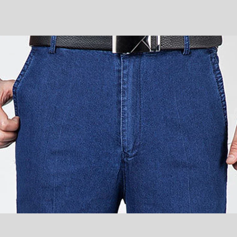 Icone™ RetroJeans: Herres Højtaljede Tilfældig Retro Jeans