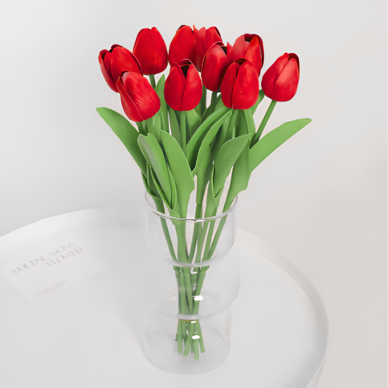 ArtificialTulips: Realistisk Skønhed Kunstig Blomsterdekoration Tulipansæt