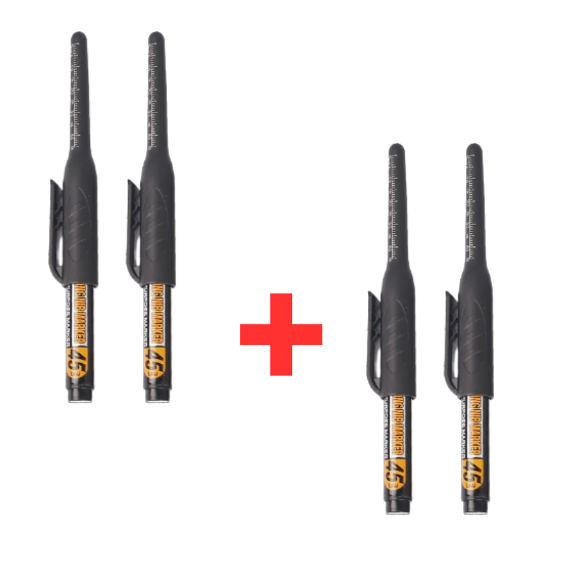 PrecisionMarker 2+2 GRATIS: Multifunktionel Høj Præcision 45mm Lang Pen Tip Og Dybde Marker