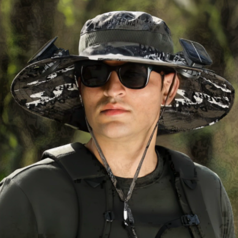 Icone™ FanHat - Solenergidrevet 2 I 1 Bærbare ventilatorer Og Hat