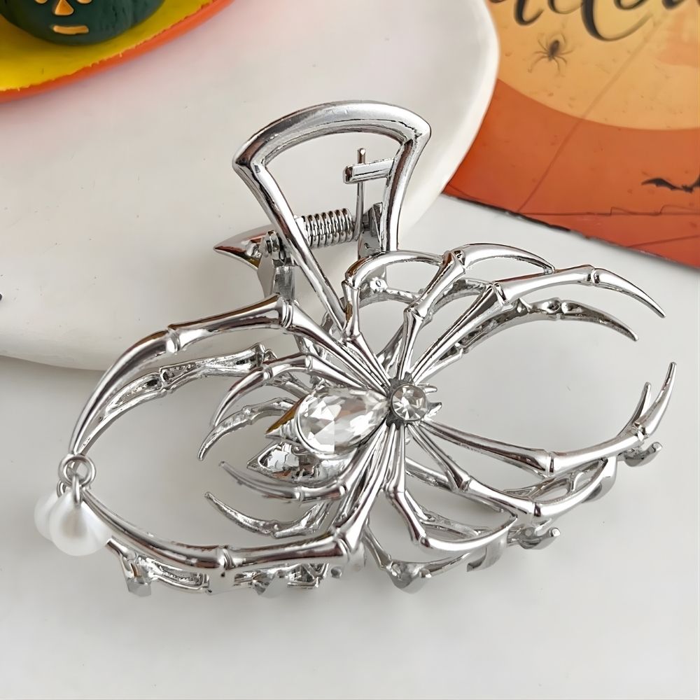 Rose® HairClaw 1+1 GRATIS: Stilfuld Gotisk Edderkop Design Hårklo Klemme Tilbehør