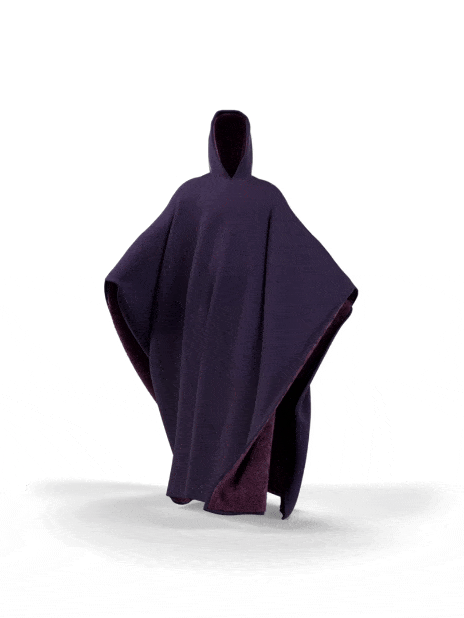 Vægtet hættejakke med oversized pasform og blødt inderfor