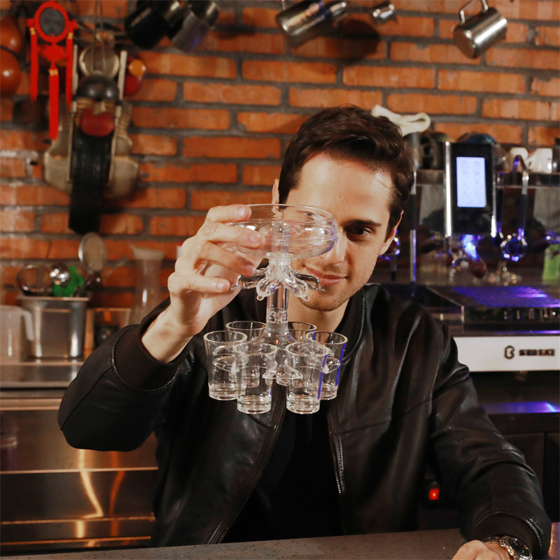 ShotDispenser™ - 6 Shot Glas Drikke Fest Dispenser