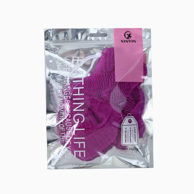 Elastisk nylon eksfolierende rygvaskeklud