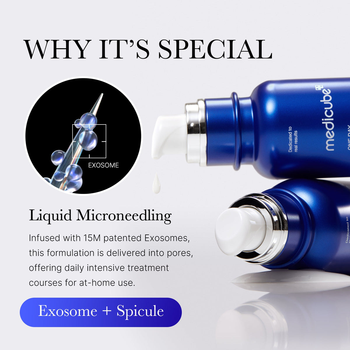 Exosomampul med mikrospikler til porer og hudtekstur, 30 ml