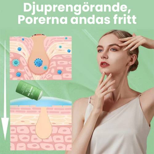 Grøn te rensemaske-stick med niacinamid