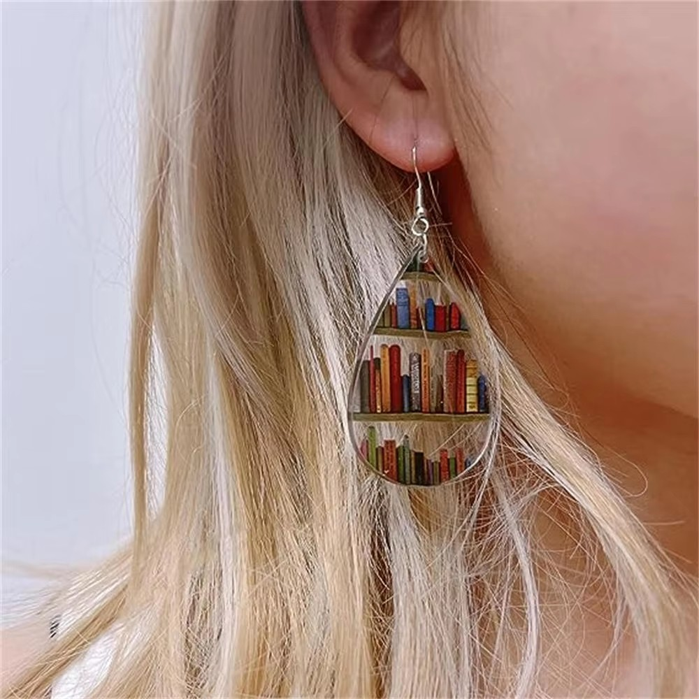Jewelance™ BookEarrings 1+1 GRATIS: Stilfulde Farverige Retro Bogøreringe