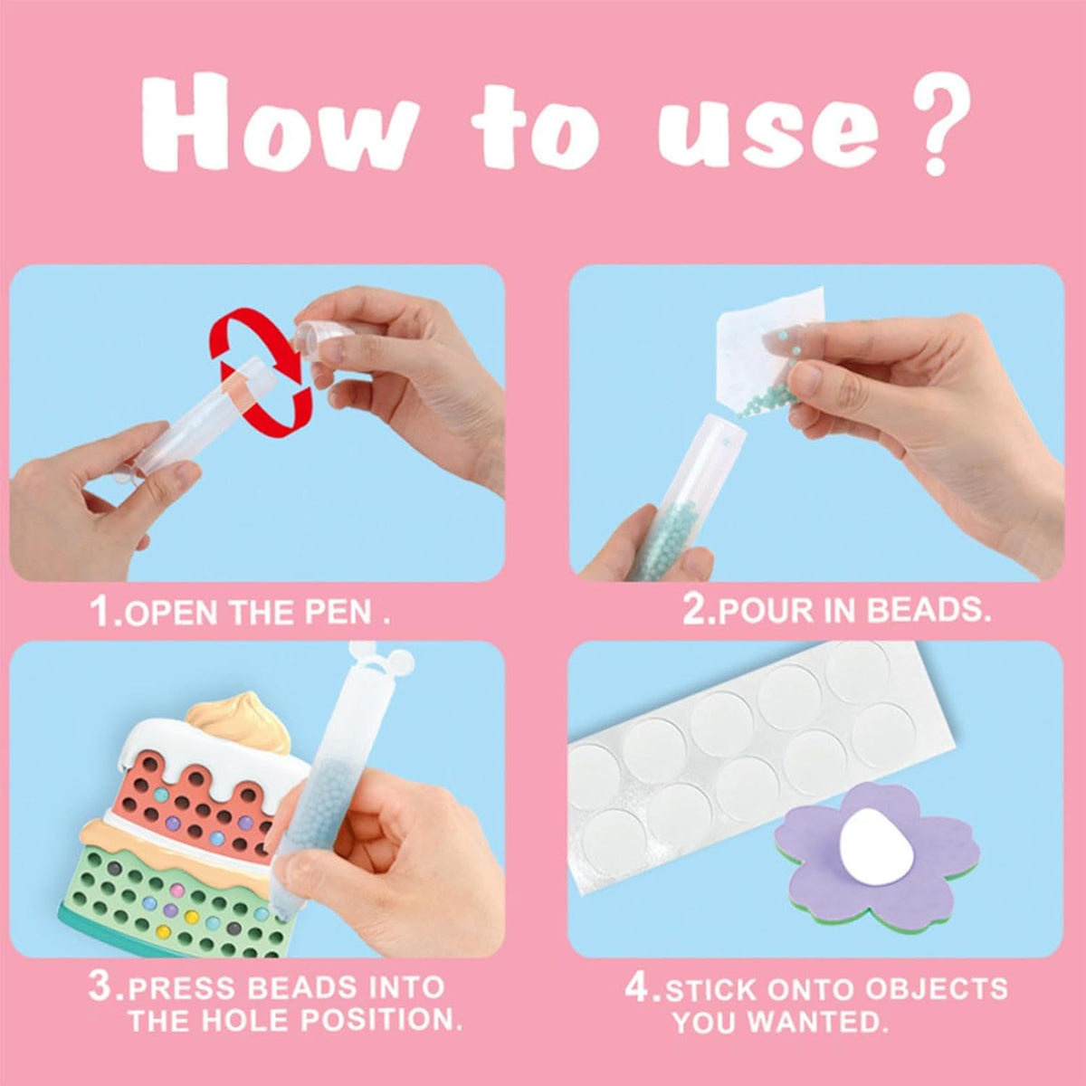 Kletshuts™ BeadsKit - Kreativ DIY Sjov Maleri Og Håndværk Perler Kit