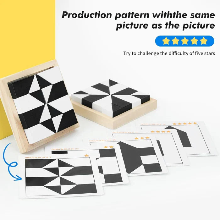 Kletshuts™ BlockPuzzle: Kreativ Interaktiv Hjerneopbyggende Blokpuzzle Legetøj