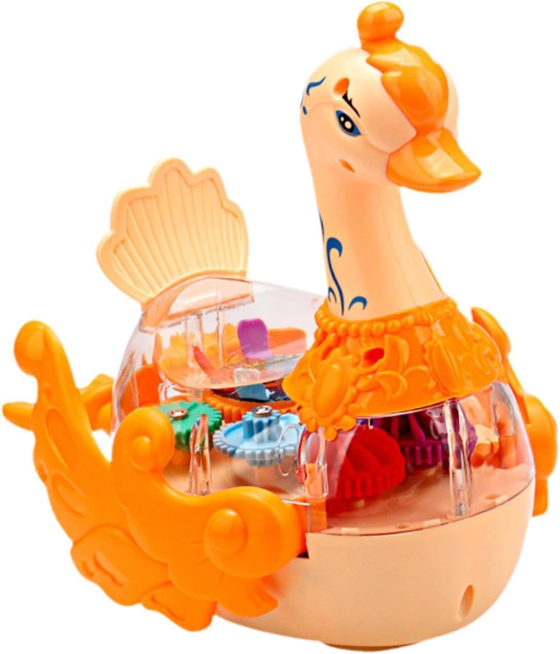 Kletshuts™ SwanToy - LED Gennemsigtig Gear Formgivning Svane Legetøj