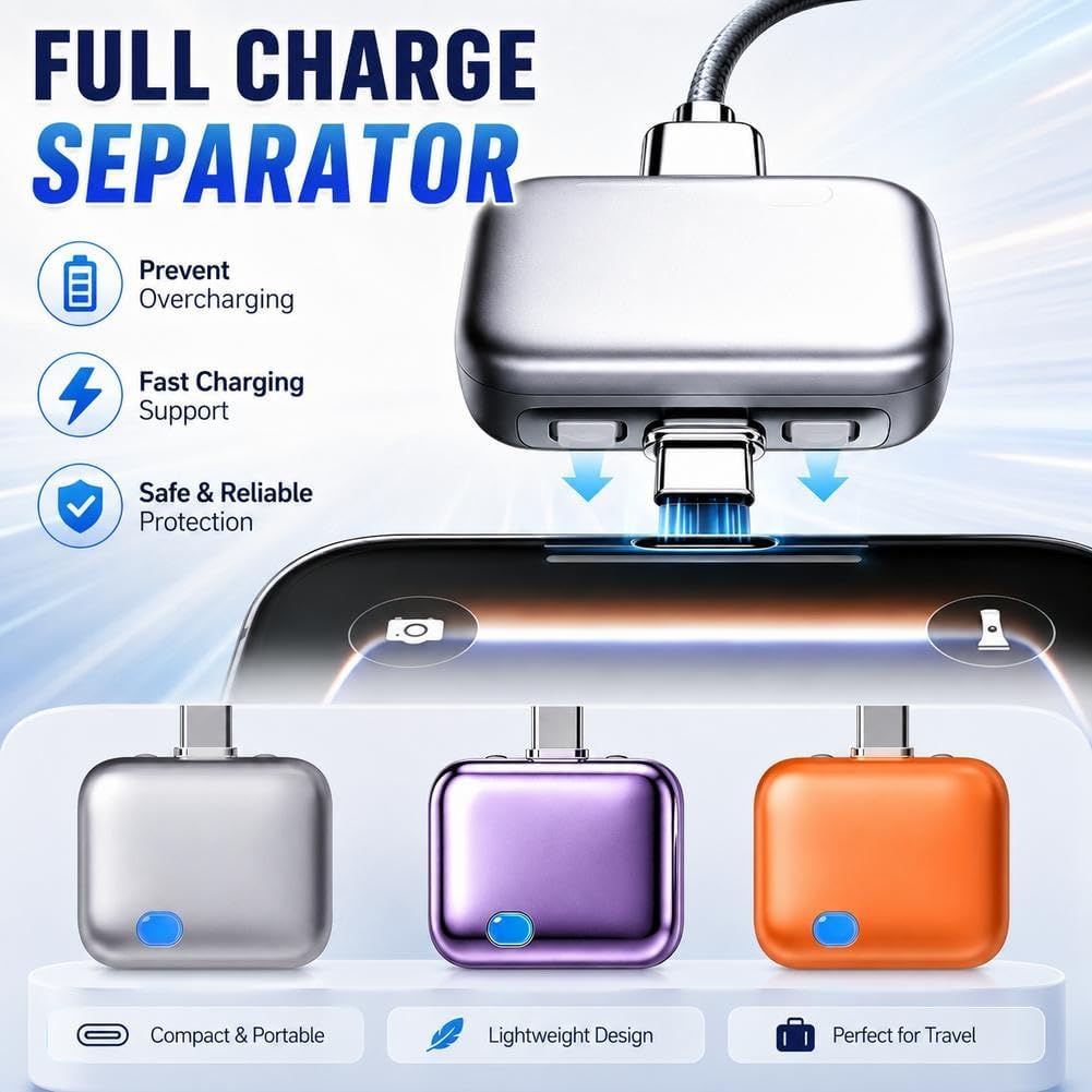 ChargerSeparator 1+1 GRATIS: Smart Automatisk Slukning Hurtig Opladningsseparator