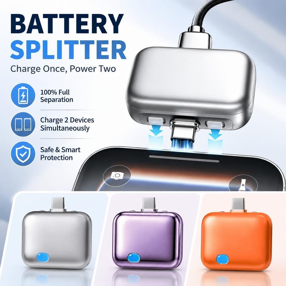 ChargerSeparator 1+1 GRATIS: Smart Automatisk Slukning Hurtig Opladningsseparator