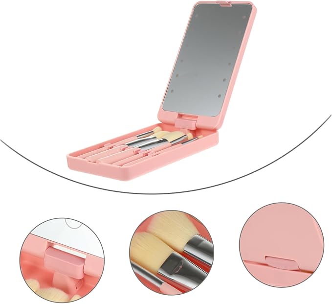 GlowBrushes - Genopladeligt LED-LysRejser Makeup Børste Sæt