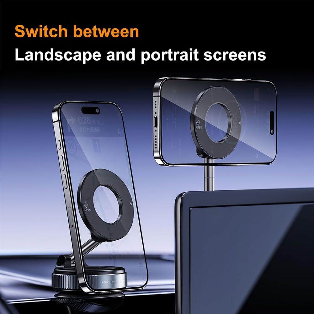 Holder360° MagneticMount 1+1 GRATIS: Roterbar Foldbar Justerbar Universel Telefon Magnetisk Holder