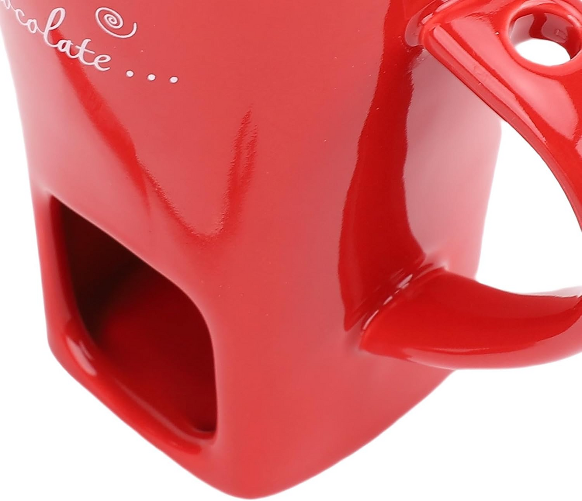 Globetrek° FondueMug – Keramik Elegant Chokolade Fondue Krus Med Omrører