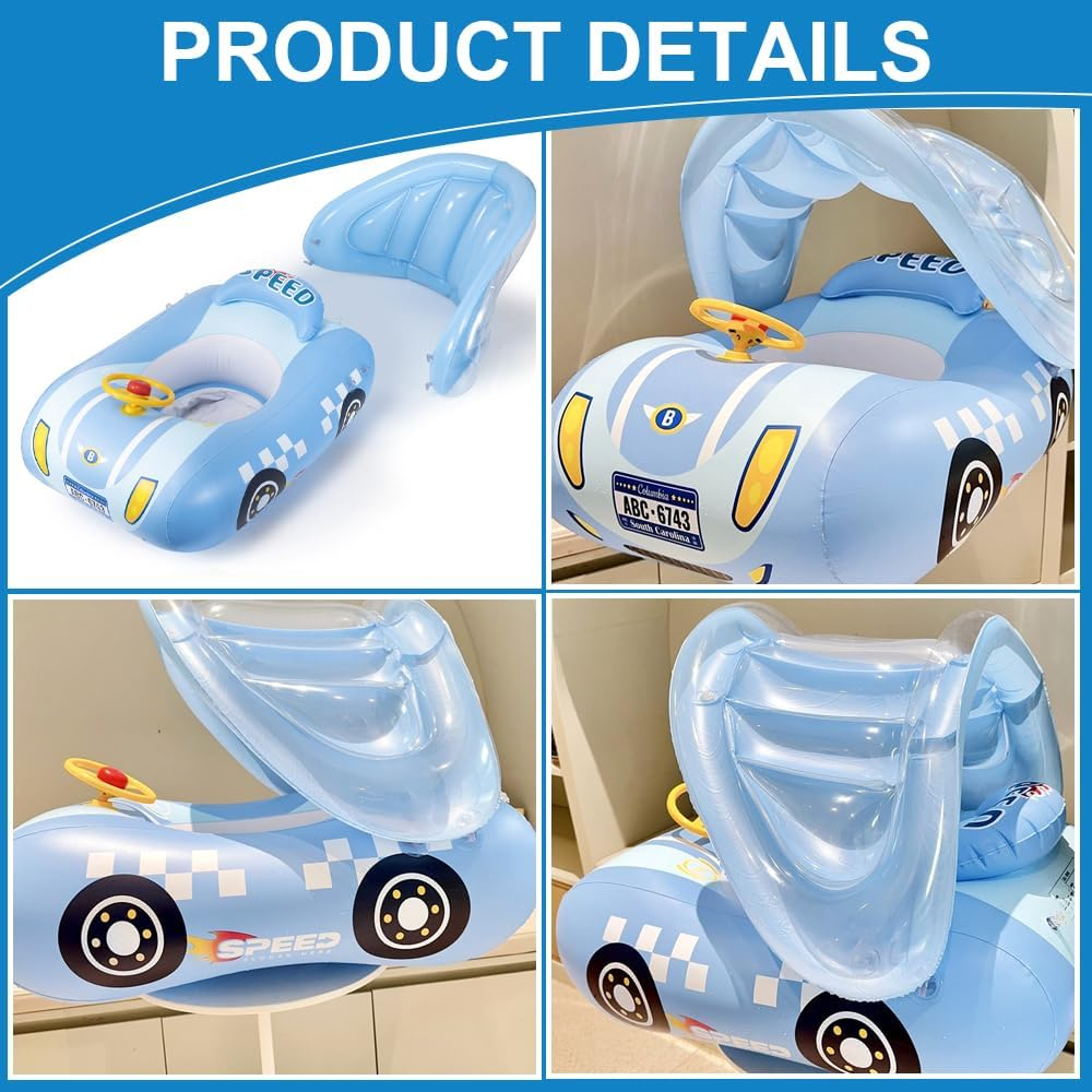 Kletshuts™ PoolFloat: Sjovt Oppusteligt Børne Vandeventyr Pool Float