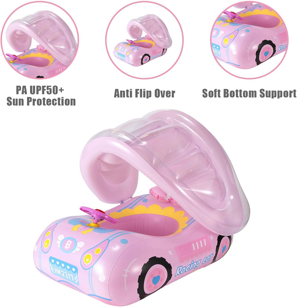 Kletshuts™ PoolFloat: Sjovt Oppusteligt Børne Vandeventyr Pool Float